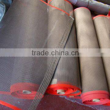 4*4 brown high temperature ptfe coated fiberglass open mesh conveyor belt for conveyor textile printing