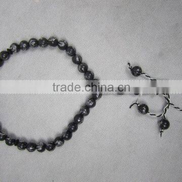 TS005 Polyester 33 black muslim tasbih islamic tasbeeh prayer beads