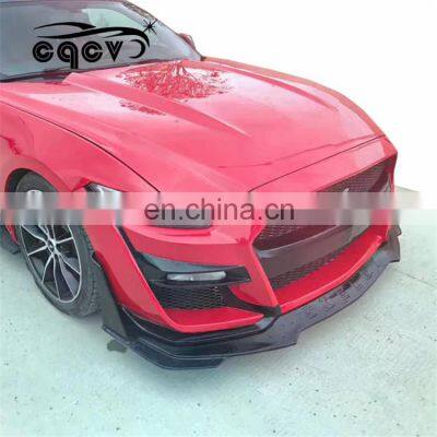 G.T.500 Look Auto Tuning Car Body for Ford Mustang 2015-2019 With Front Bumper Front Lip Diffuser
