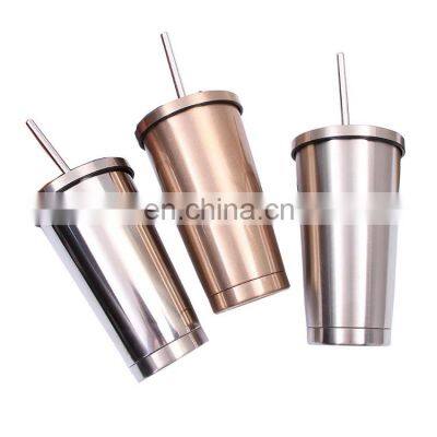 GINT Hot Selling double wall color glitter  drinking water cup with lids and straws