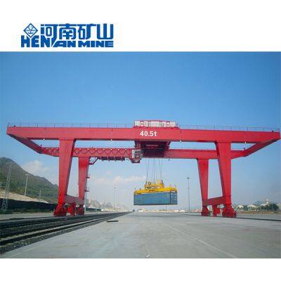 Henan Kuangshan 40 Ton Heavy Duty RMG Rail Mounted Double Beam Container Gantry Crane photo-4