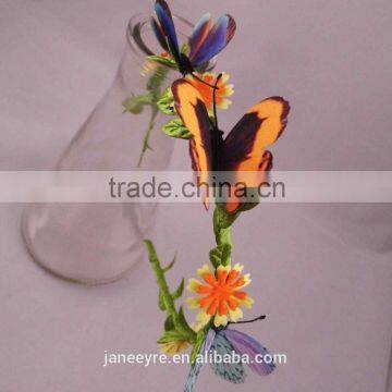 Wholesale Kids Floral Flower Headband Wreath With Butterfly Headband photo-3