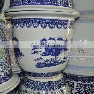 Chinese Small and Big Size Ceramic Planter Flower Pots for Indoor and Garden photo-5