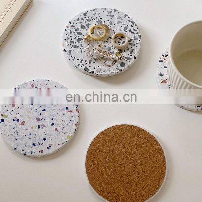 Reusable Branded Modern Home Decor White Wedding Glass Drink Customised Printed Coasters photo-3