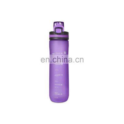 Nontoxic leak-proof BPA free 32oz motivational fitness custom cheap portable creative sport space plastic juce bottle