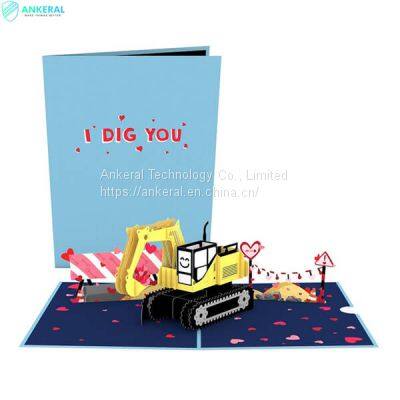 I Dig You 3D Pop-up Card Customized Special Valentine’s Day Card & Gifts for Lovers