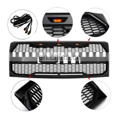 Factory Grille For Ford F150 2009-2014 ABS Letter Detachable Matte Black photo-3