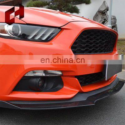 CH High Quality ABS Plastic Exterior Accessories Three-stage Front Lip Front Bumper Lip Splitter For Ford Mustang 2015-2017 photo-5