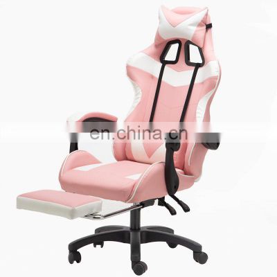 hot sale premium leather office chair gaming girl luxury black panther ergonomic swivel gamer gaming chair with footrest