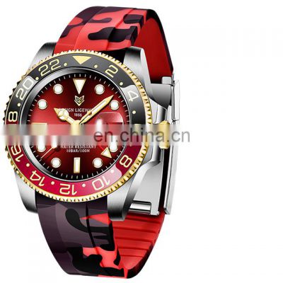 Lige 6807 Quality Steel Man Mechanical Watches Luxury Waterproof Analogue Automatic Watch Mens