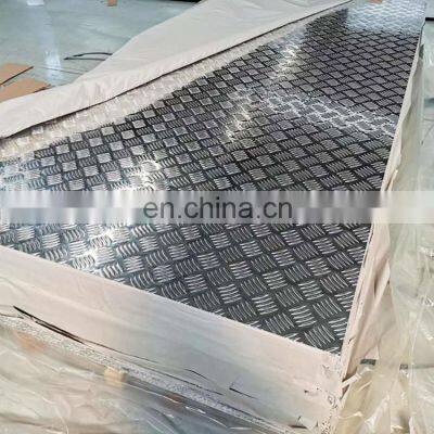 Wholesale 0.4mm 0.5mm 1mm Thick 1050 1060 1100 3003 5052  5083 Marine Anti Slip  Checkered Embossed Aluminum Sheet