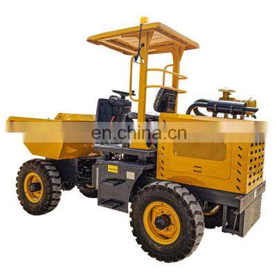 2Ton  power articulating swivel Dumper garden mini dumper truck self loading skid dumper