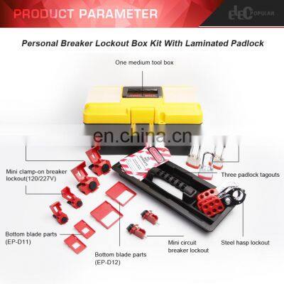 Portable Safety Breaker Lockout Tagout Box With Laminated Padlock photo-2
