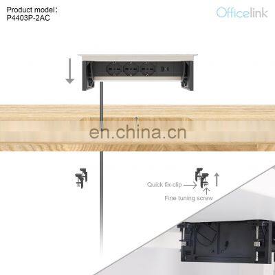 Flip Power Box for Office Desk With USB A C Charger photo-5