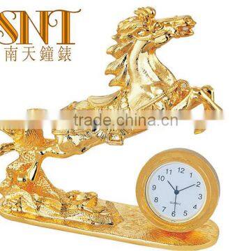 travel clock luxury golden business gift clock