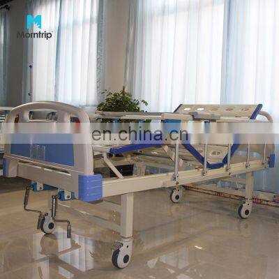 PP Head Hospital Device Bedroom Furniture Manual Patient Bed Lift Mobile Home Care Beds  For Stroke Patients