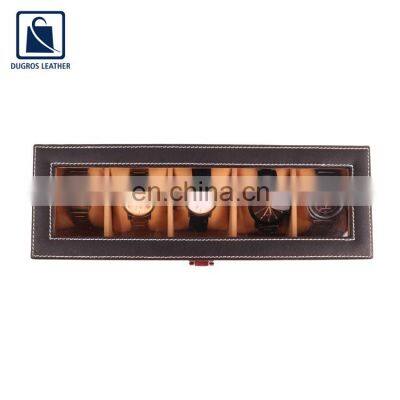 Lock Closure Type Nickle Fitting Unisex Genuine Leather Watch Box From Reputed Supplier photo-3