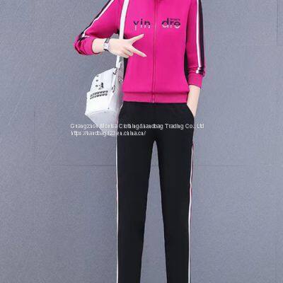 Sportswear Suit Women's Spring And Autumn New Women's Jacket Casual Two-Piece Set