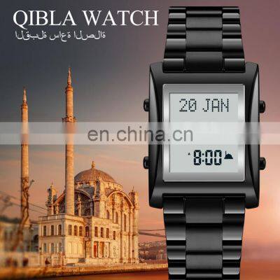 Hot Selling Skmei 1815 Muslim Qibla Watch Gold Digital Wristwatch Waterproof 50 Meters for Men photo-4
