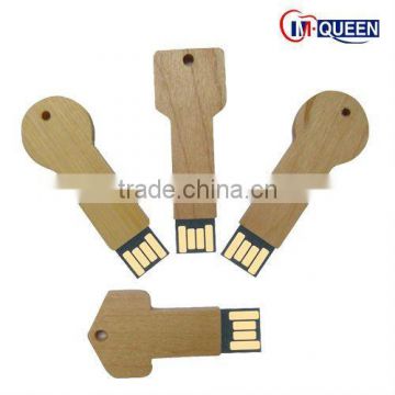 Wooden Key shape usb flash drive