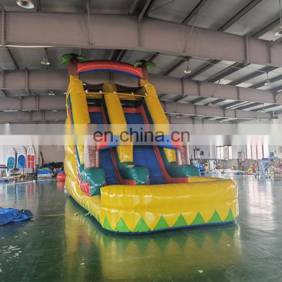 Water inflatable water pool slide for adult