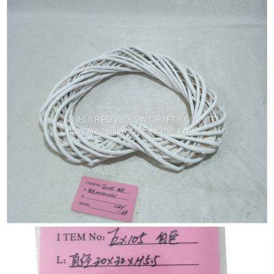 Hot Sale New Design White Color Full Willow Heart Shape Flower Wreath photo-3