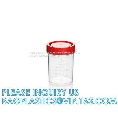 Disposable Plastic Medical Patient Test Sample Cup Sputum Fecal Specimen Collector 30ml 60ml 120ml Stool Urine Container photo-5