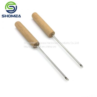 Shomea Customized 304/316 Stainless steel Gas Charging Needle with Wooden Handle