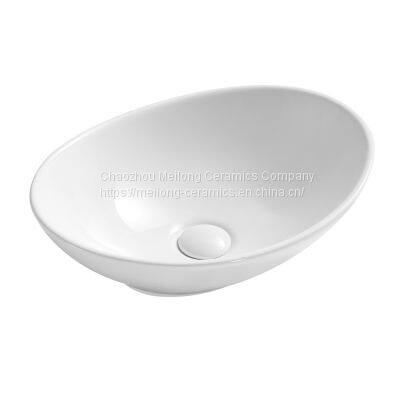 Oval Ceramic Upc Bathroom Vessel Sink