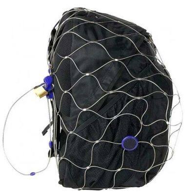 Stainless steel rope net 316 anti-falling object interception net, stainless steel rope net anti-falling net