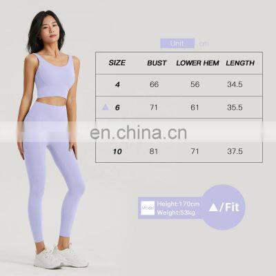 Female U Back Fitness Gym Yoga Semi-Fixed Padded Tops Wholesales Backless Crop Sports Bras For Women