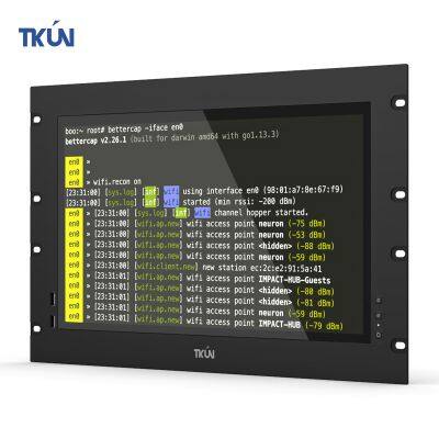 TKUN 17.3inch Rack mounted industrial touch all-in-one rack mounted display with RS485 LAN USB WiFi