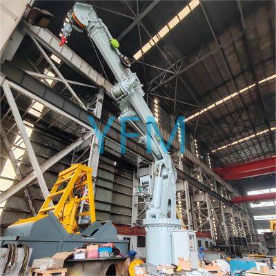 Small, Lightweight, Hydraulically Driven, 3 Ton, 7 M Jib Crane for a Wide Range of Offshore Operations