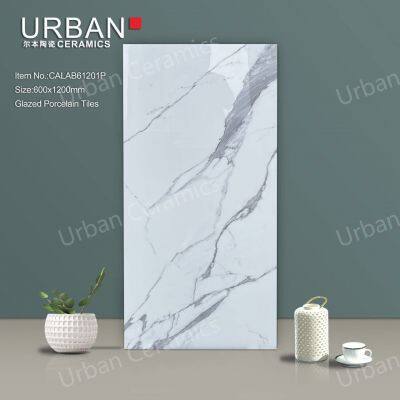 Foshan New Design 600X1200mm Factory Wholesale Ceramic Glossy Glazed Polished Porcelain Floor Wall Tile