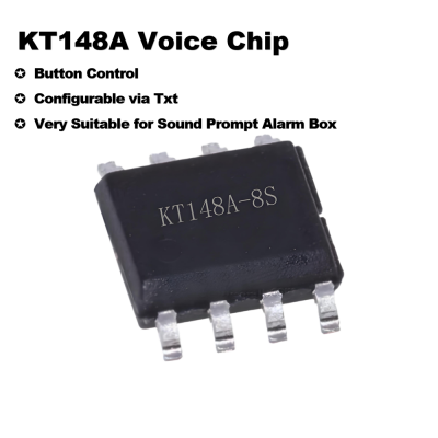 KT148A Voice Chip High-Quality Sound IC Button Control Configurable Built-in Memory Electronic Music Kit Sound Prompt Alarm Box Reprogrammed low Cost