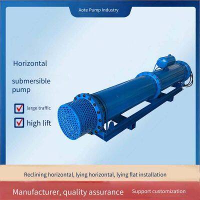 Horizontal Deep - Well Submersible Pumps, Inclined Horizontal Submersible Electric Pumps for Mine Drainage and River Water Intake, Directly Supplied by the Manufacturer