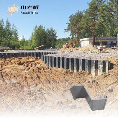 Estacas de Placa de PVC em Plástico de Instalação Fácil para Engenharia Civil - Estacas de Placa Tipo Z