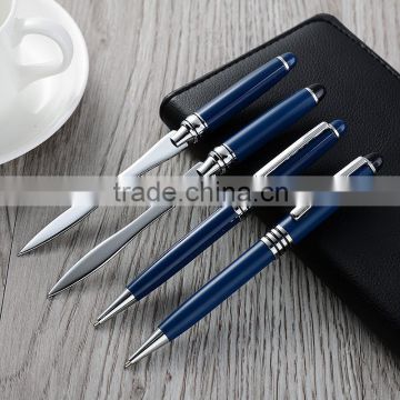 pen set envelope opener metal ball pen