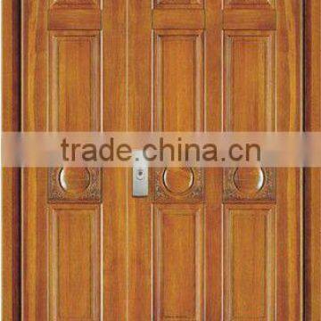 Newest Mother and son steel wood armored door (BG-AF9092)