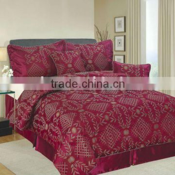 7Pcs Jacquard Patchwork Comforter Set