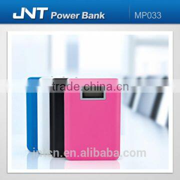 HOT! rechargeable high capacity dual output power bank charger with digital power display MP033