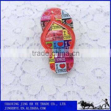 Slippers Shaped Acrylic Fridge Magnet With Clip