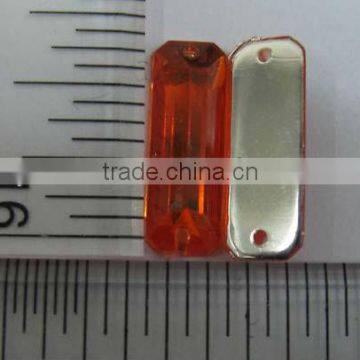 Rectangular Shape Acrylic Stone sewing for Button 60pcs