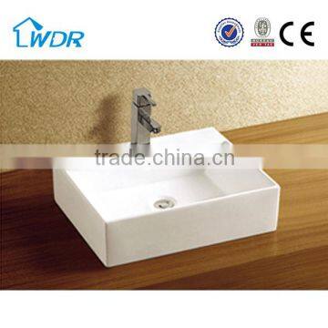 New style bathroom square ceramic hand washing basin