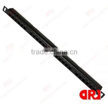 factory wholesale 24 ports 0.5U distributing frame,cat5e patch panel unshielded