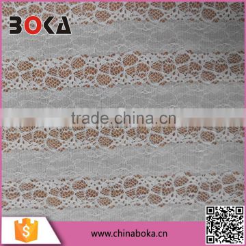 BOKA Offwhite Elastic Lace Fabric Factory Direct Sales Trimming Lace