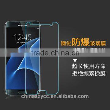 Factory price anti-shock screen coverage film Tempered glass for Samsung S7