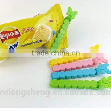 cartoon type plastic bag closure clip