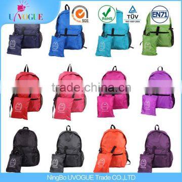 Foldable Leisure School Sports Travel Backpack Bag