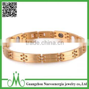 Wholesale magnetic stainless steel jewelry, gold bracelet jewelry design for girls